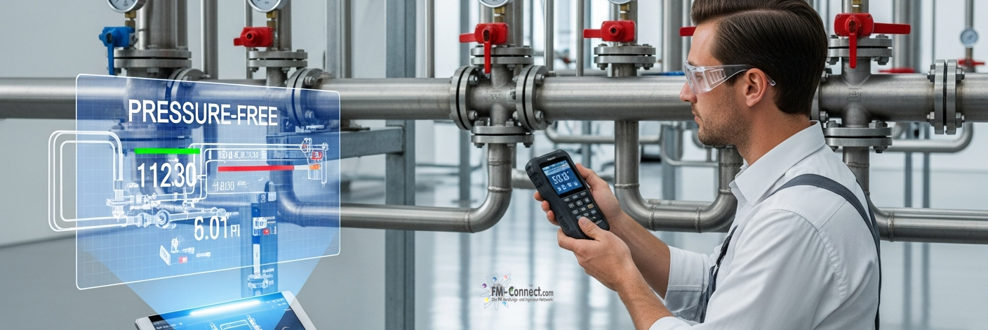 Beiziehung qualifizierter Fachkräfte zur sicheren Entlastung und Instandsetzung im Druckluftsystem