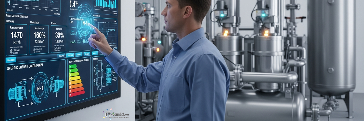 Betriebskonzept für betriebliche Druckluftsysteme