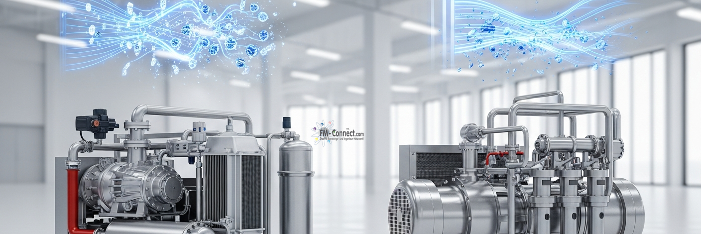 Ölgeschmierte und ölfreie Druckluftsysteme