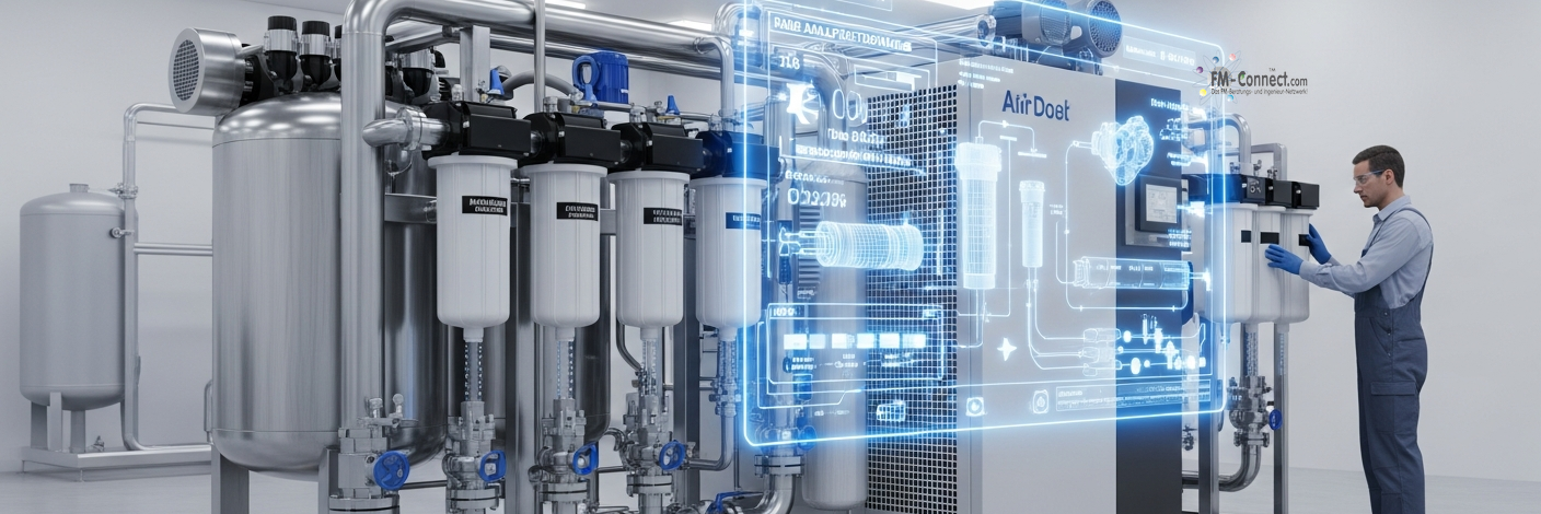 Sitemap Übersicht der Druckluftanlagen Inhalte im Facility Management Portal